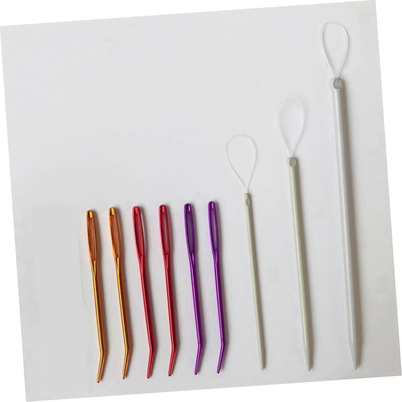 Lurrose 60stücke Teiliges Ergonomischer Nähnadeln Mit Großem Öhr Hochwertige Sicherheitsnadeln Für Einfaches Nähen Und Stricken Für Handarbeiten Und Bastelprojekte