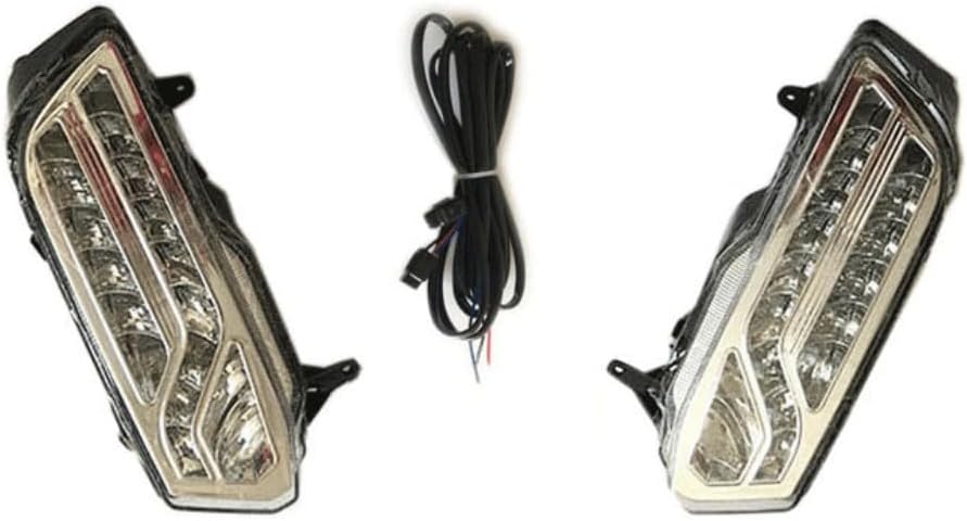 LED Daytime Running Lights Compatible for Volkswagen Polo 2014-2018 Fog Lamp Version, 6000K DRL+ Fog Lamp + Yellow Turn Signals