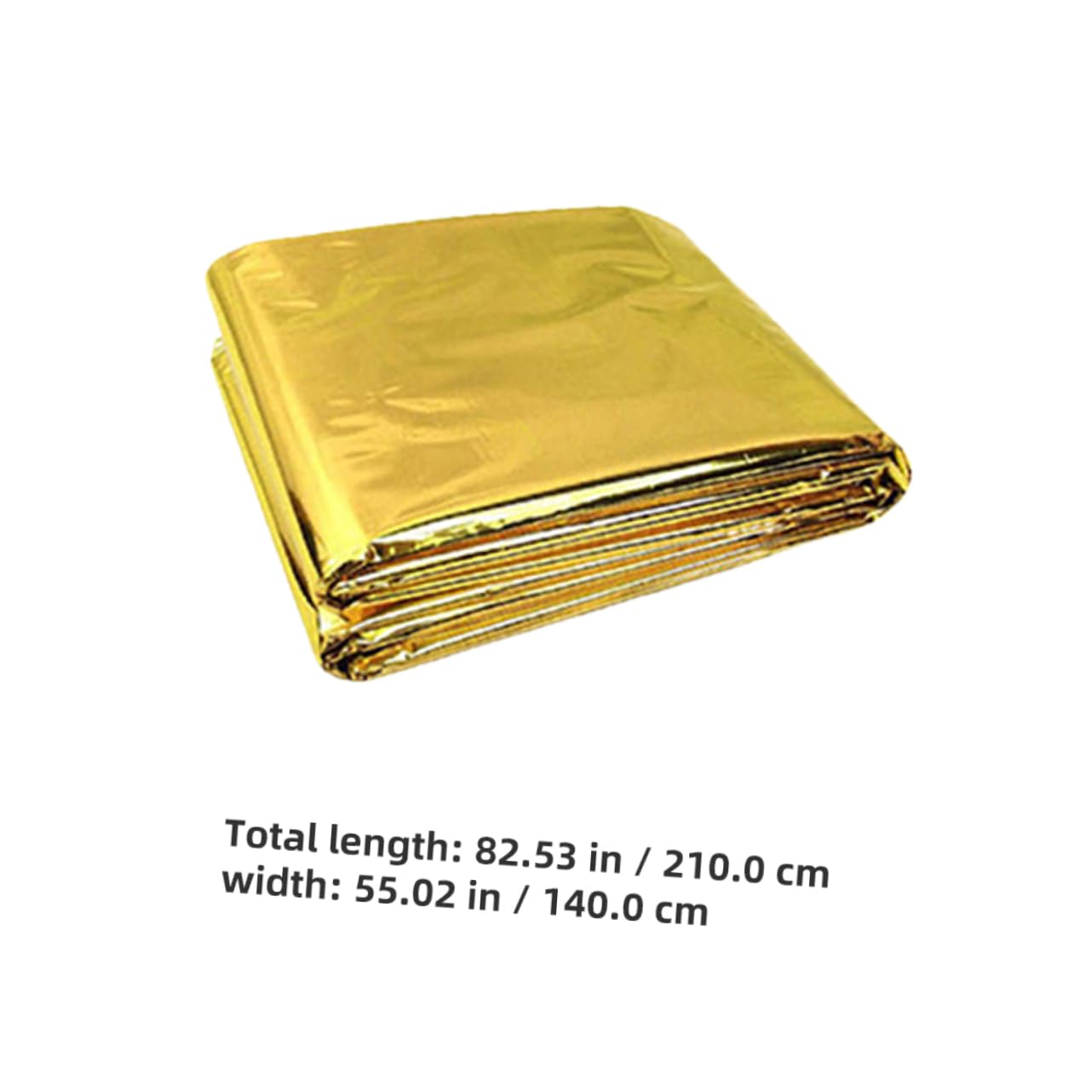 KOMBIUDA Thermal Foil Emergency Blankets 2 Pack Lightweight Aluminum Foil for Cold Weather Protection Survival Gear for Camping Hiking