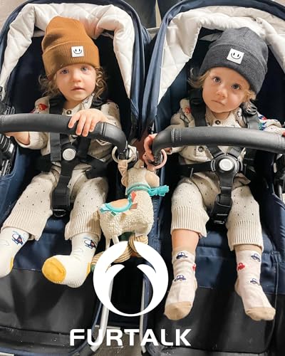 FURTALK 3 Pack Toddler Kids Beanie Baby Winter Hat Knit Boys Girls Kids Embroidered Warm Cap4