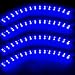 Zento Deals 30cm Blue LED Car Flexible Waterproof Light Strips (Pack of 4)