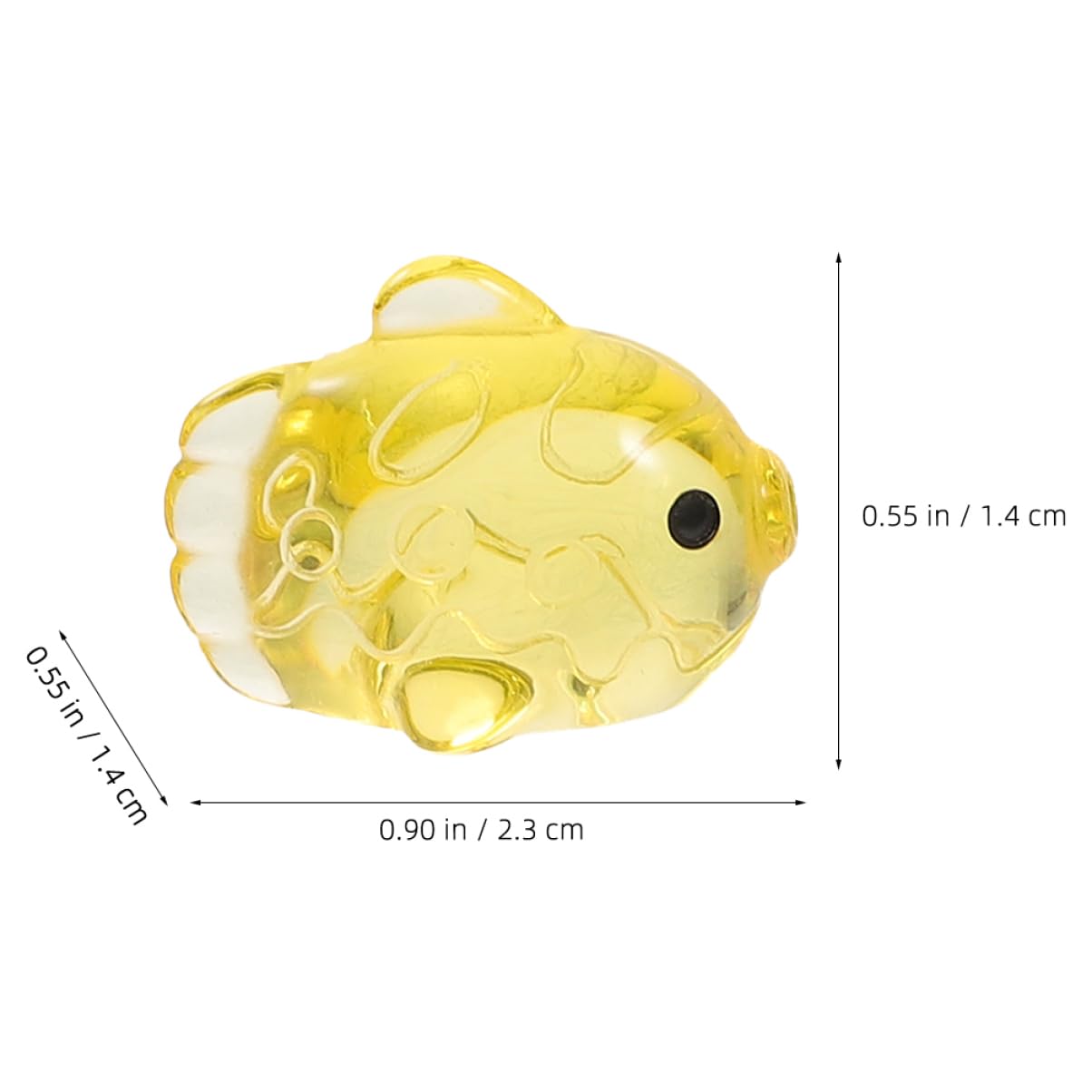 Happyyami 160piezas Miniaturas De Peces De Resina para Decoración De Acuarios y Paisajes Marinos Adornos De Animales Oceánicos