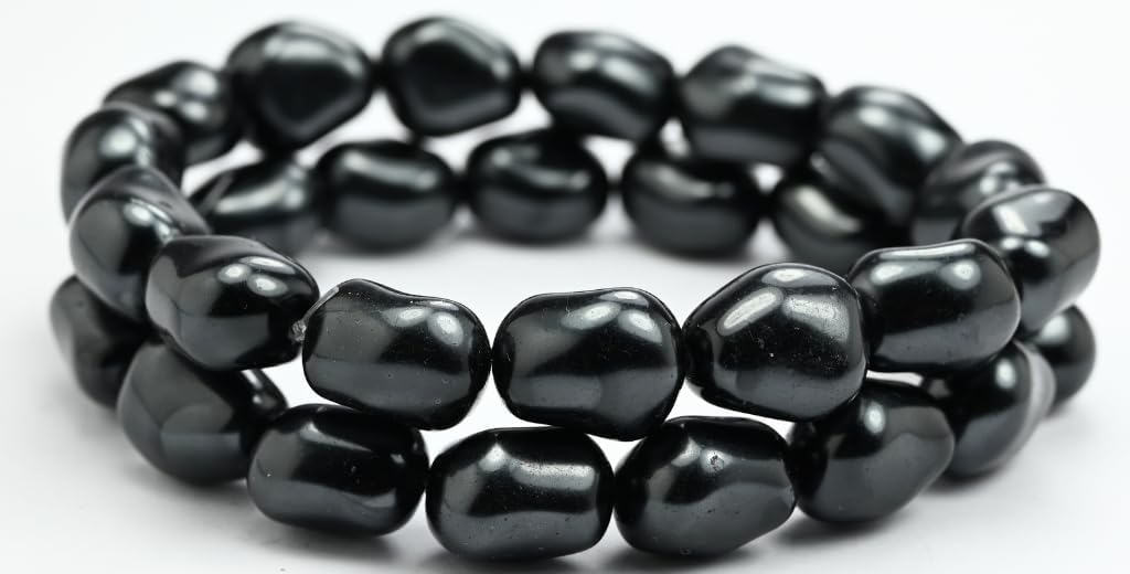 150p Pressed Beads, Opal White Vitex (01000-VITEX), Glass, Czech Republic ~ Stranded (8 x 7 mm)
