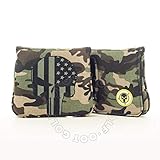 19th Hole Custom Shop US Flag Punisher Skull Golf High-MOI Mallet Putter Head Cover, Right Hand,...