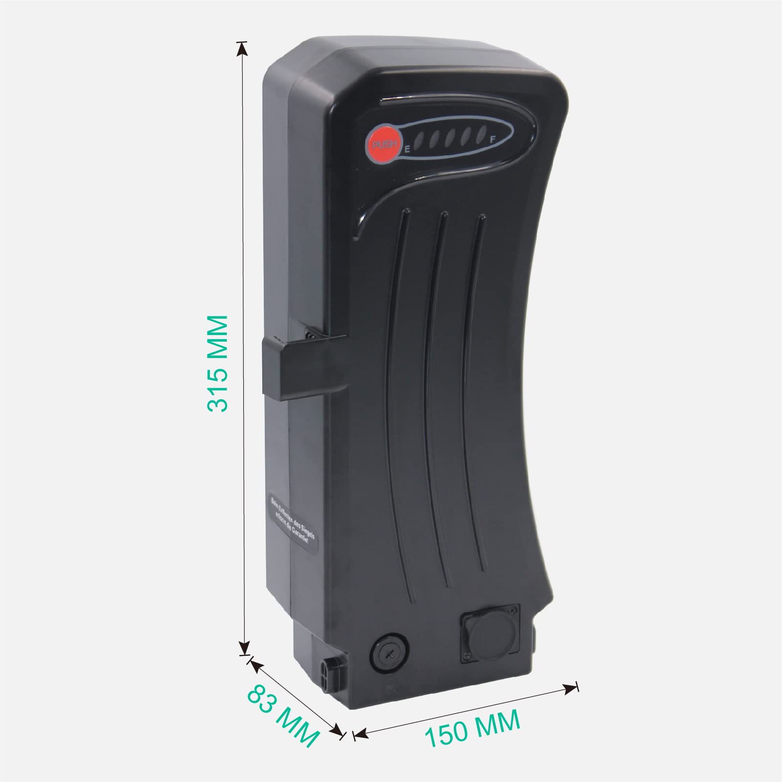 Batteria per e-bike SideClick Silver 36V 13Ah per e-bike con batteria SideClick di Prophete, Zundapp, Kreidler ecc.