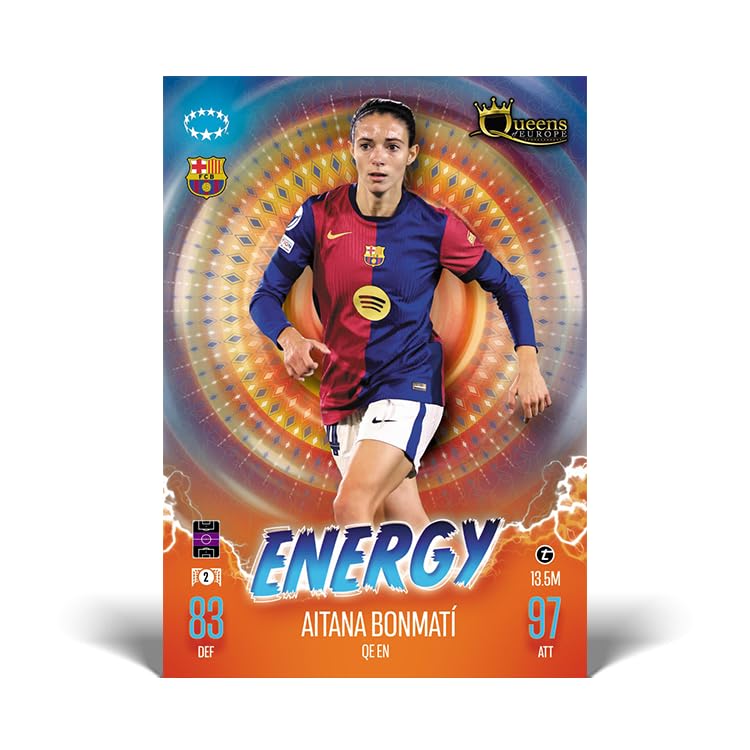 Topps Match Attax 24/25 – Update Mega Multipack #5 – Queens of Europe ! 41 cartes dont 16 cartes Queens of Europe et exclusive Georgia Stanway LE