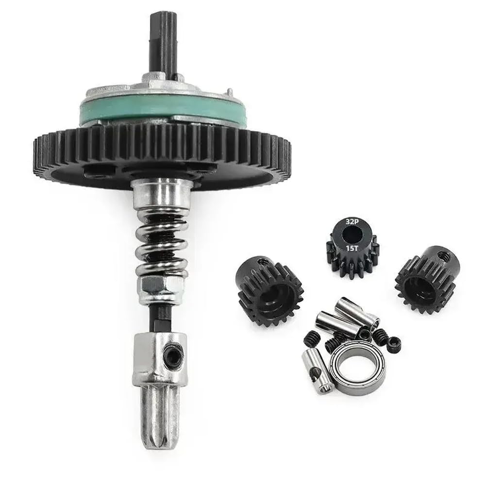 COMODO Steel Metal Gear Set 54T 15T 17T 19T avec décélération Shaft pour RC 1/10 4x4 Crawler Drivetrain Remplacement