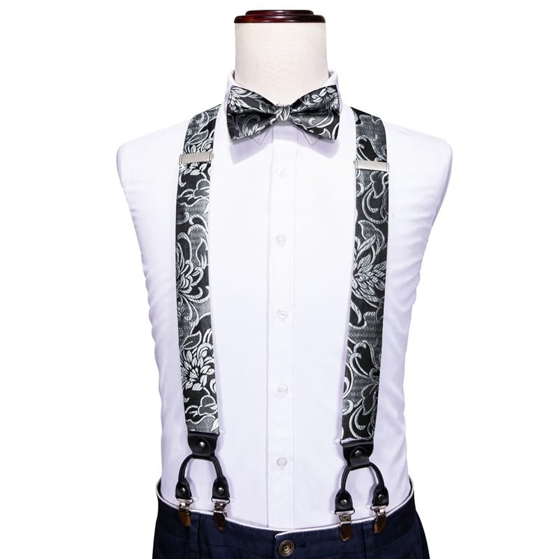 Tirantes y Pajarita de Seda para Hombre Floral miniatura 2