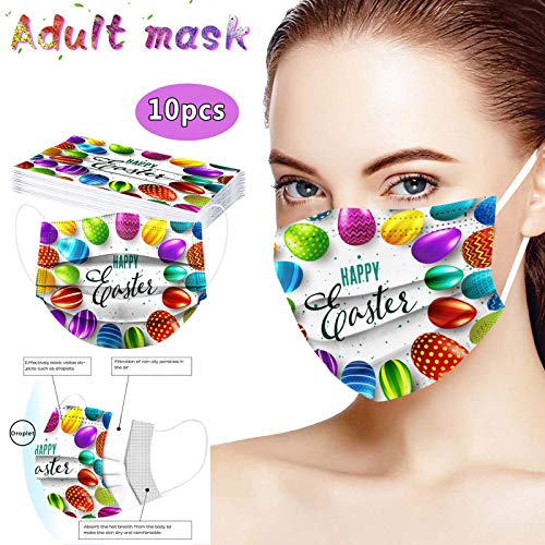 image for Pordia Disposable Face_Mask - Valentine's Day, St Patrick's Day, Easte