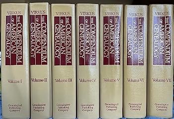 Hardcover The Abridged Compendium of American Genealogy, First Families of America: A Genealogical Encyclopedia of the United States (7 Volumes) Book