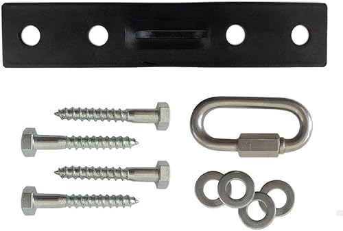 Miniatura 6 de Qualward Soporte para colgar bolsas pesadas para vigas de madera, montaje en pared de techo de acero inoxidable