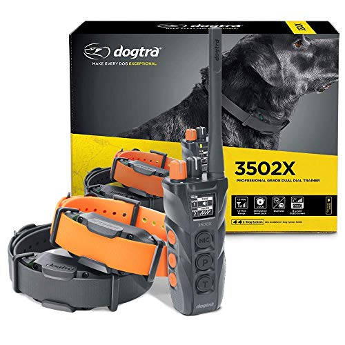 Dogtra 3502X Long Range IPX9K Waterproof 1.5-Mile 2-Dog Expandable Dual DIAL Remote Dog Training E-Collar for…