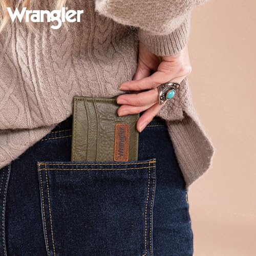 Image of Montana West X Wrangler Card Holder Wallet Minimalist Small Credit Card Wallet Rfid Blocking Ultra Slim ID Card Holder for Women