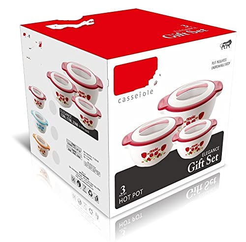 Pakistan Roti Container Insulated Buy Crepar® set of 3 Chapati Insulated Casserole Hot Pot for Roti ...