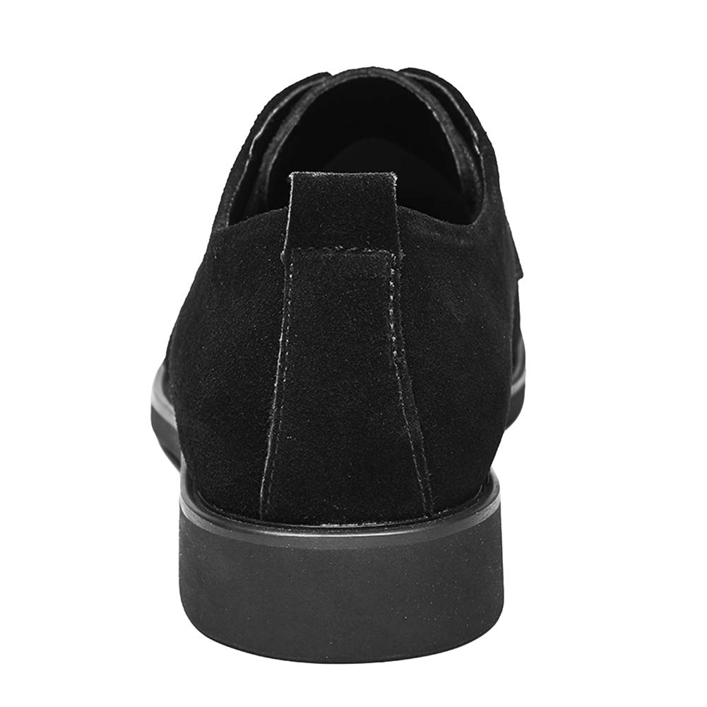 rismart Hombre Ante Oxford Semi Casual Zapatos de Cordones para Boda Trabajo Negocios