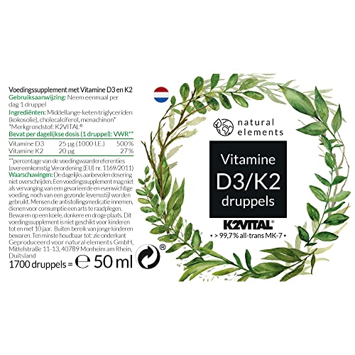 Vitamine D3 + K2 druppels 50 ml – eersteklas: >99,7% all–trans (K2VITAL® van Kappa) + hoog biologisch beschikbaar D3… - Image 6