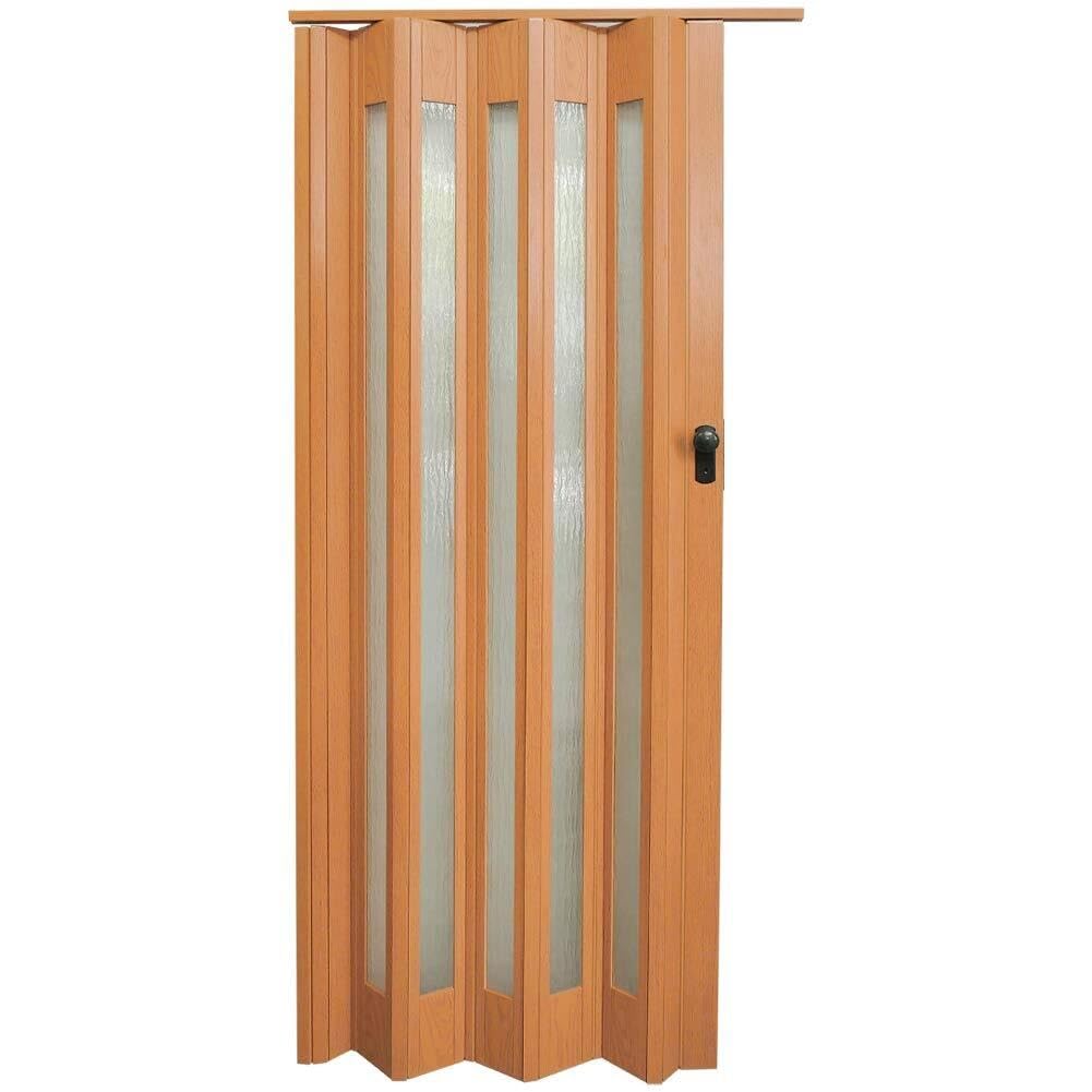 Puertas correderas plegables, divisor interno de concertina, paneles de plástico transparente que ahorran espacio, 10 mm de grosor para el hogar y la oficina