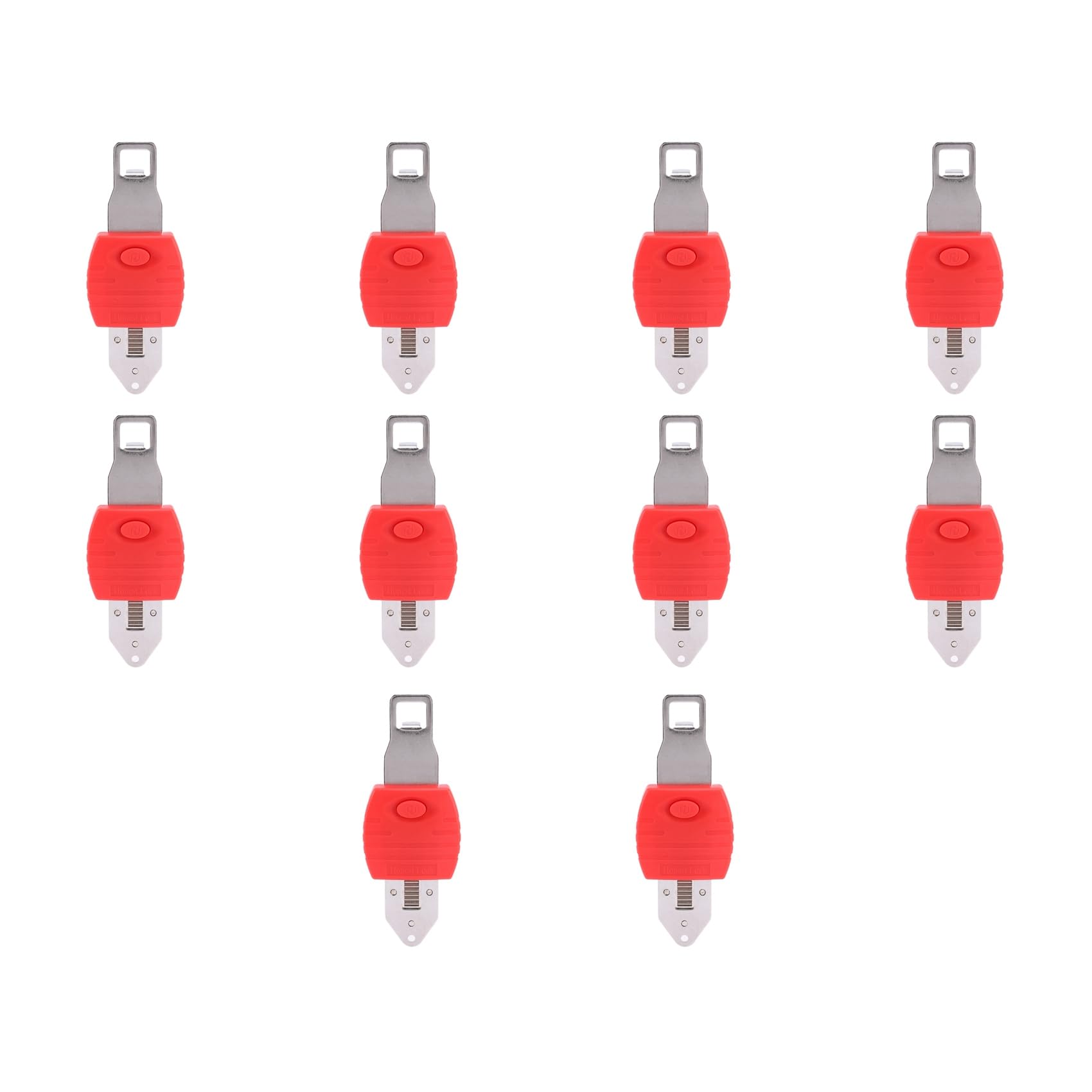 Jnchdghwa Red & Silver 10X Portable Door Lock Travel Lock Safety Lock School Lockdown Lock For Travel Hotel Home Apartment Motel Room Security