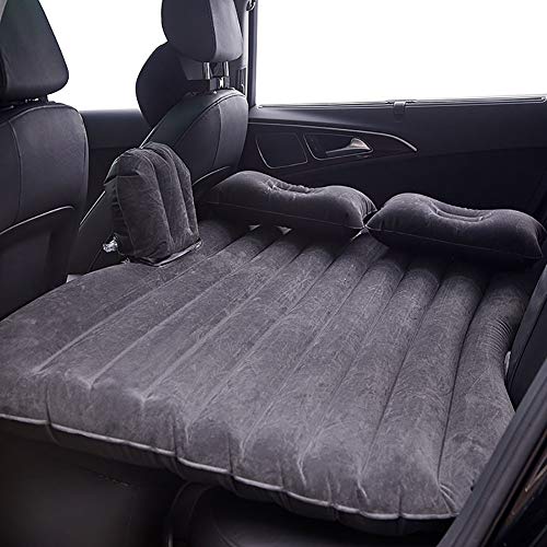 Image of Oshotto Multifunctional Car Travel Bed Mattress with Two Air Pillows, Car Air Pump Compatible with Mahindra Scorpio N 2022 Onwards (Black)