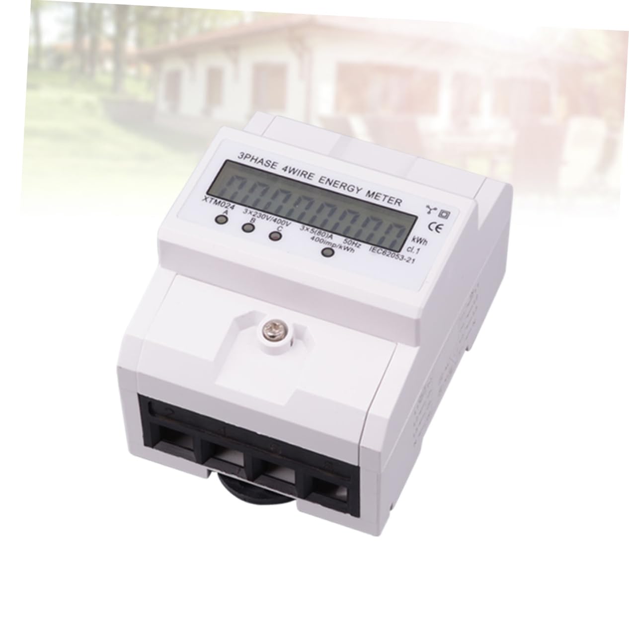 100a Wire Energy LCD Display Volt Amp Outlet Circuit Measurement Rail Watt-Hour