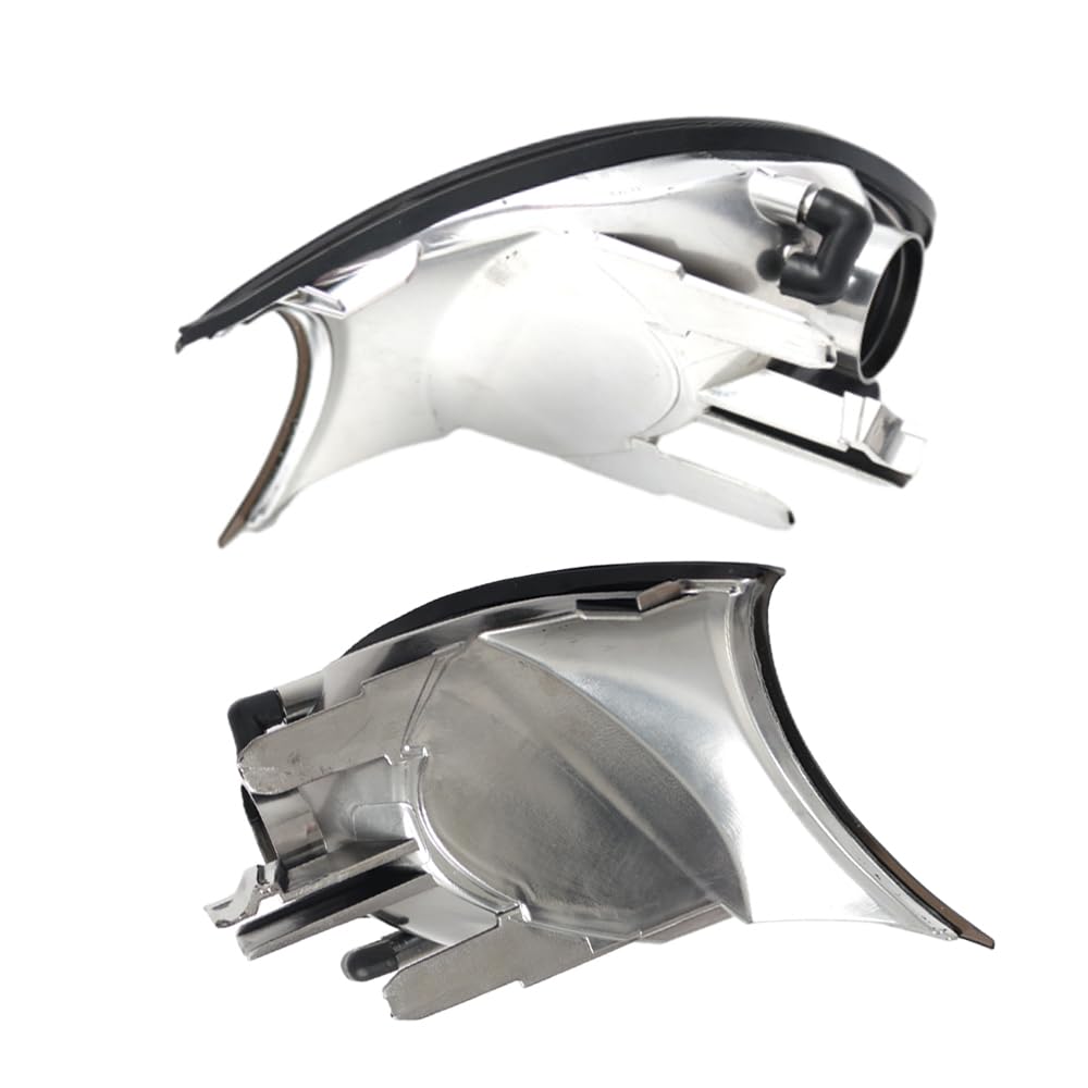 Baceyong 1 paire de couvre-lentilles de feu d'angle (lentille fumée), Compatible avec BMW E46 2 portes 1998-2001, 2 couvercles de lumière d'angle gauche et droite 63126904299 63126904300