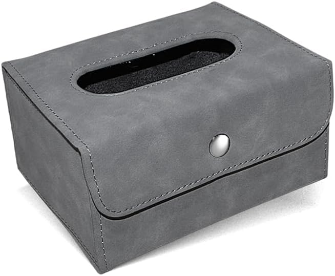 for Chevy GMC Sierra 2019 2020 2021 2022 2023 2024 Car Tissue Holder,Car Visor Tissue Holder,Backseat Tissue Case, Multi-Position Organizer in Cars Stylish Decoration,B Grey