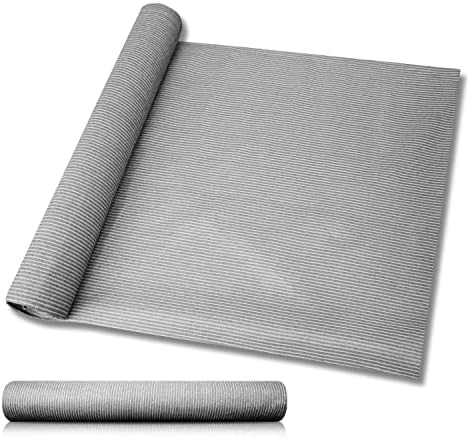 Windscreen4less Light Grey Sunblock Shade Cloth,95% UV Block Shade Fabric Roll 6ft x 15ft