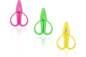 3-Pack Travel-Sized Mini Scissors with Covers