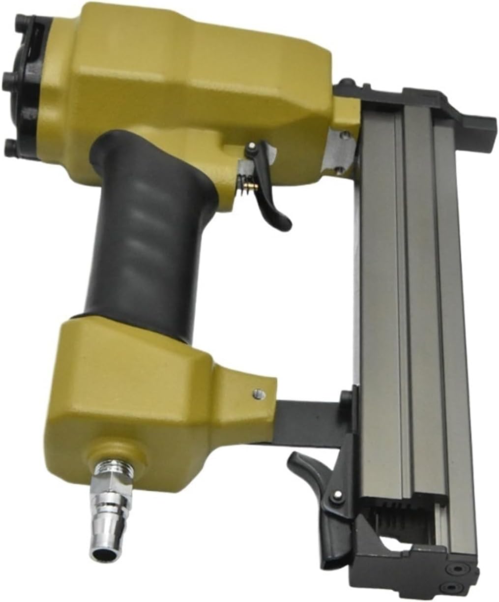 AALLYN Pneumatic Decorative Stapler Pneumatic V Nailer Power Tool Nail Gun Frame Fixed Line Angle Nailer Pneumatic Nail Angle Gun V-Type Nail Gun 6mm 7-10-12-15