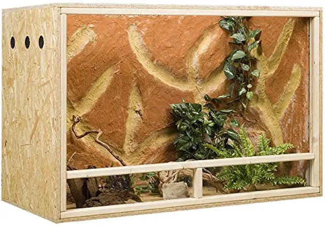 OSB-Terrarium 120x60x80 cm mit Seitenbelüftung - Holzterrarium Bausatz