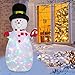 YQing 183cm Pupazzo di Neve Gonfiabile Natale Esterno Decorazioni, Gigante Babbo Natale Pupazzo Con Luci LED pupazzo di Neve Natalizio Gonfiabili Natale Decori per Cortile Prato Interni ed Esterni