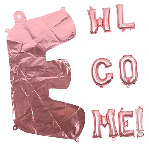 Lurrose 1 セット 気球へようこそ バルーン アルファベット いらっしゃいませ バースデーバルーン ハッピーウェルカム 風船 アルファベット おかえり ウェルカム