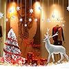 YULOONG Christmas Windows Static Stickers Clings Removable Vinyl Santa Claus Christmas Tree Snowman Snowflake Deer DIY Wall Window Door Mural Showcase Decal Sticker #1
