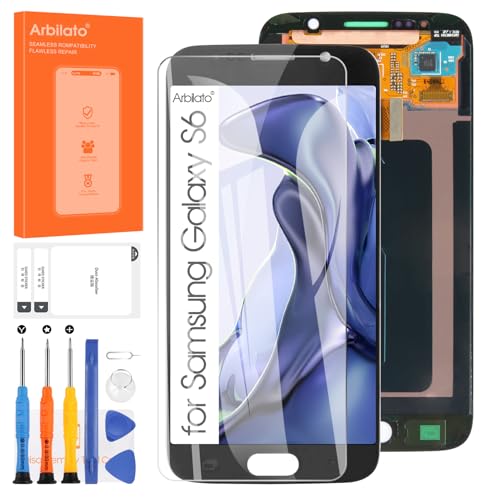 Arbilato LCD-Display für Samsung Galaxy S6 G920 SM-G920 SM-G920F SM-G920I SM-G920S SM-G920T SM-G920K Digitazer Touch Screen Assembly mit Kit (5,1 Zoll, Schwarz) Arbilato LCD-Display für Samsung Galaxy S6 G920 SM-G920 SM-G920F SM-G920I SM-G920S SM-G920T SM-G920K Digitazer Touch Screen Assembly mit Kit (5,1 Zoll, Schwarz)