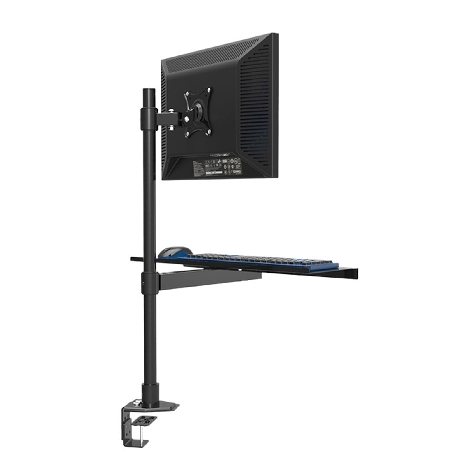 YLUPVT Computer monitor stand with keyboard tray stand desktop workstation desk stand sit dual use W812(W812A3)