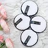 Reusable Makeup Remover Pads - 5 Large Premium Quality Microfiber Cloths for Makeup Removal, Ultra Soft & Durable, Gentle Cleansing Rounds for Face for All Skin Types, Includes Washable Bag