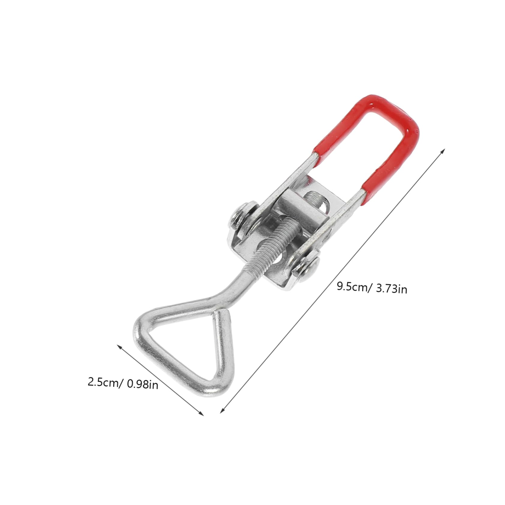 MUCKLILY 4pcs Toggle Clamp Latch Pull Latch Adjustable Toggle Latch Adjustable Latch Clamp Heavy Duty Toggle Latches Latch Hasp Clamp Adjustable Toggle Clamp Door Latch Clamp Steel