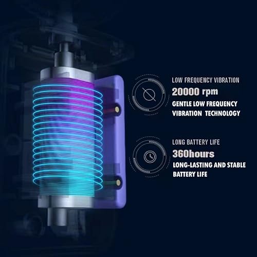 Miniatura 5 de Rgdood Cepillo de dientes eléctrico en forma de U recargable por USB, 6 modos inteligentes, para niños de 2 a 6 años, dos cabezales de cepillado y