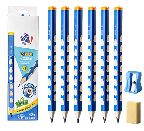 Lápices gruesos triangulares de grafito pack x12 miniatura 1