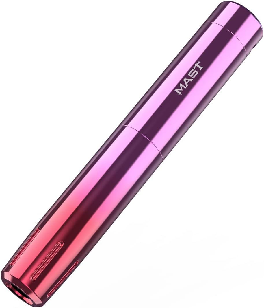 Mast Tour Y22 Cordless Tattoo Pen Machine Kit - Professional Rotary Cartridges Tattoo Pen Lightweight Battery Power Supply Great for Tattooers & Permanent Makeup (Pink-4)