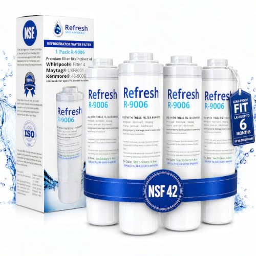 Image of Refrigerator Water Filter Replacement for Whirlpool UKF8001, 4-Pack