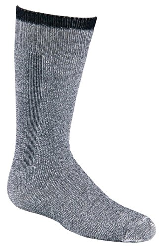 FoxRiver Snow Pack Jr. Over-The-Calf Merino Wool Socks (2 Pack), Black, Youth