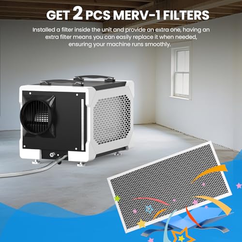 Image of CADPXS Commercial Dehumidifier with Pump for Crawl Space, Auto Defrost