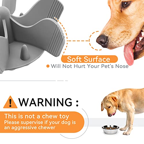 PETTOM Hundenapf Slow Feeder, Anti Schling Napf Hund, Interessanter Interaktiver Futternapf Fressnapf Hund, rutschfest Fressnapf zur Langsameren Nahrungsaufnahme, Hunde Fressnäpfe für Hunde Zubehör - Image 6