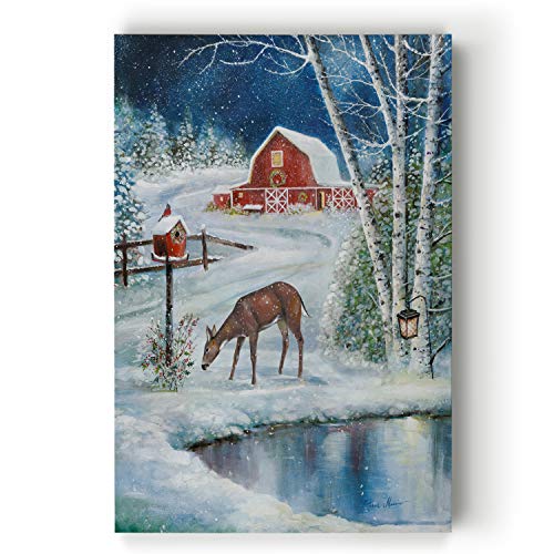 Renditions Gallery Abstract Christmas Decorations for Wall Holiday Skating Christmas