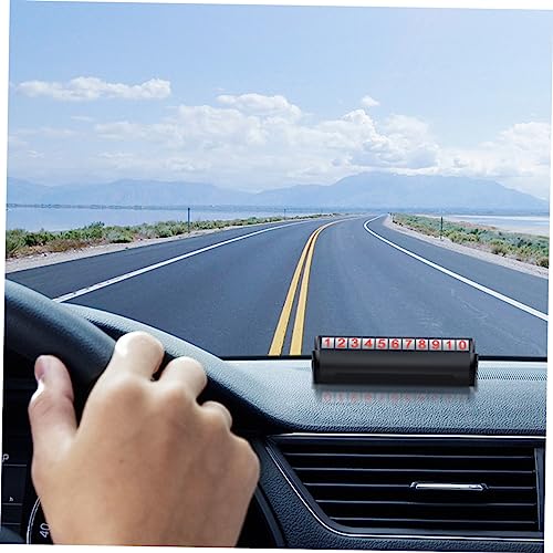 SHERCHPRY 4 Peças Cartão De Telefone Em Movimento Do Carro Placa De Número De Estacionamento Decoraç