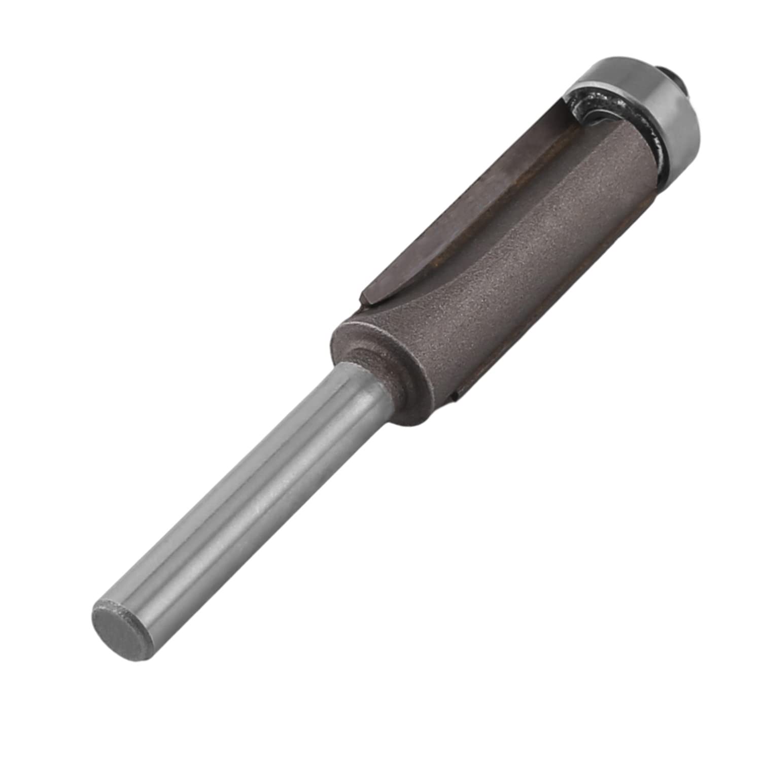 Wenheww Flush Trim Router Bit, 1/4 Inch Shank x 1/2 Inch Cutting Diameter, Premium Carbide Flush Straight Cut Trim Router Bit for Woodworking Milling Cutter Tool, 4Pcs Silver