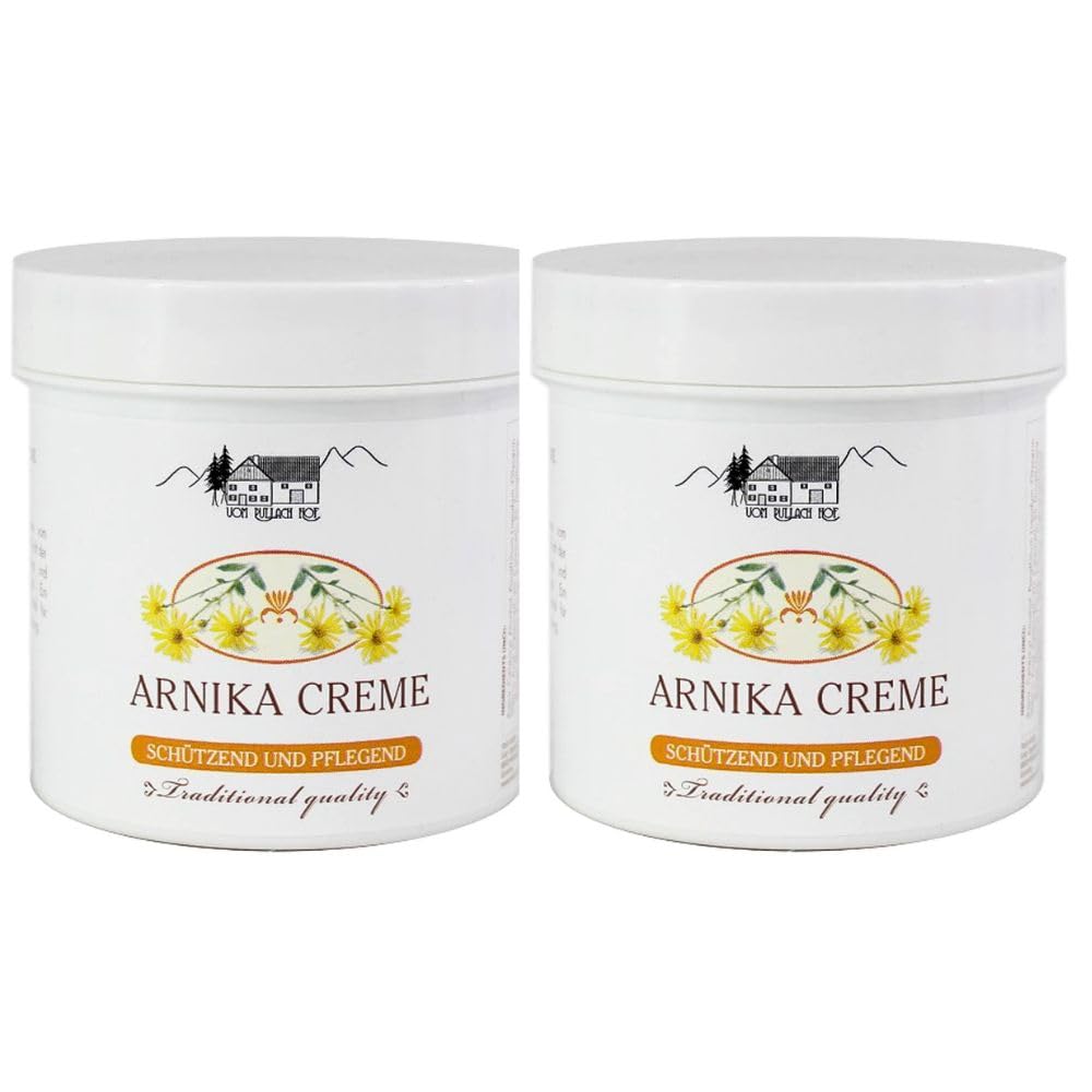 Sin Dolor Crema Arnica 2 Unds [ Alivia El Dolor En Articulaciones Golpes Artrosis Huesos y Musculos Relaja las Piernas Cansadas e hinchadas Fabricado en Alemania 250ml X 2 Unds