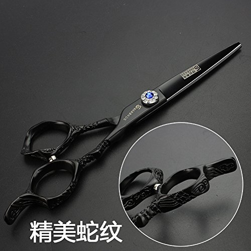 Ciseaux de coiffure 6 pouces en acier inox 440c avec poignées exquises