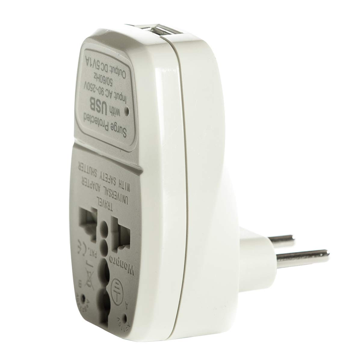 Orei India to Europe, Turkey, Spain & More (Type C) Travel Adapter Plug - 3 in 1 - CE Certified - RoHS Compliant with USB and Surge Protection Worldwide Adapter (DBU-C) (B083R9HRJ7) Amazon Price History, Amazon Price Tracker